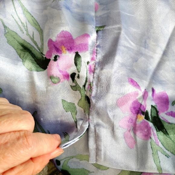 Purple and Green Sleeveless Midi Dress Size 20WP - Picture 6 of 6